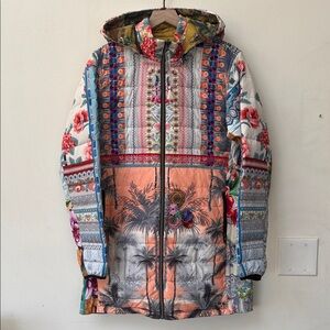 Johnny Was Reversible Hooded Women’s Jacket Size Large